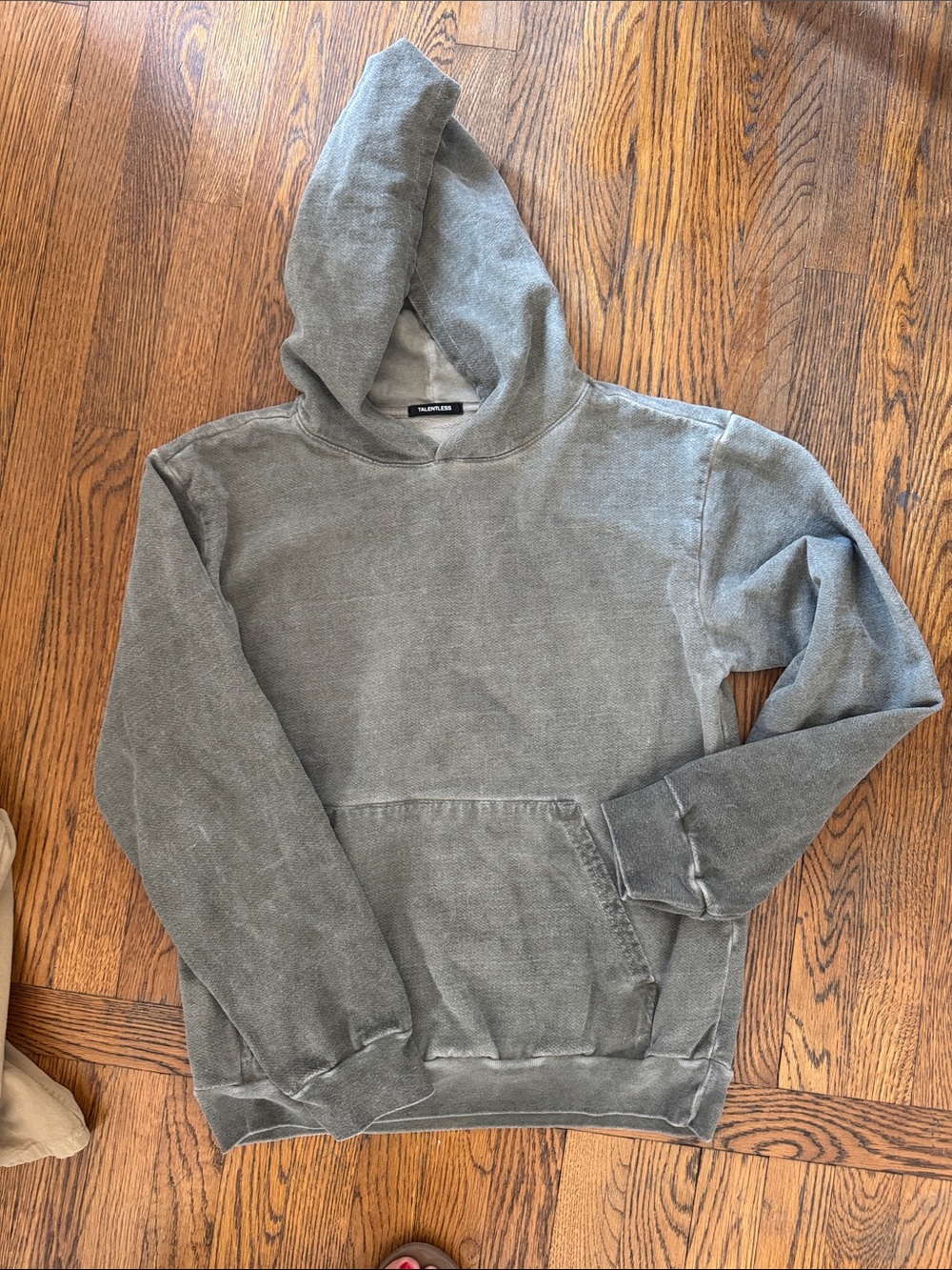TALENTLESS Faded Gray Pullover Hoodie
